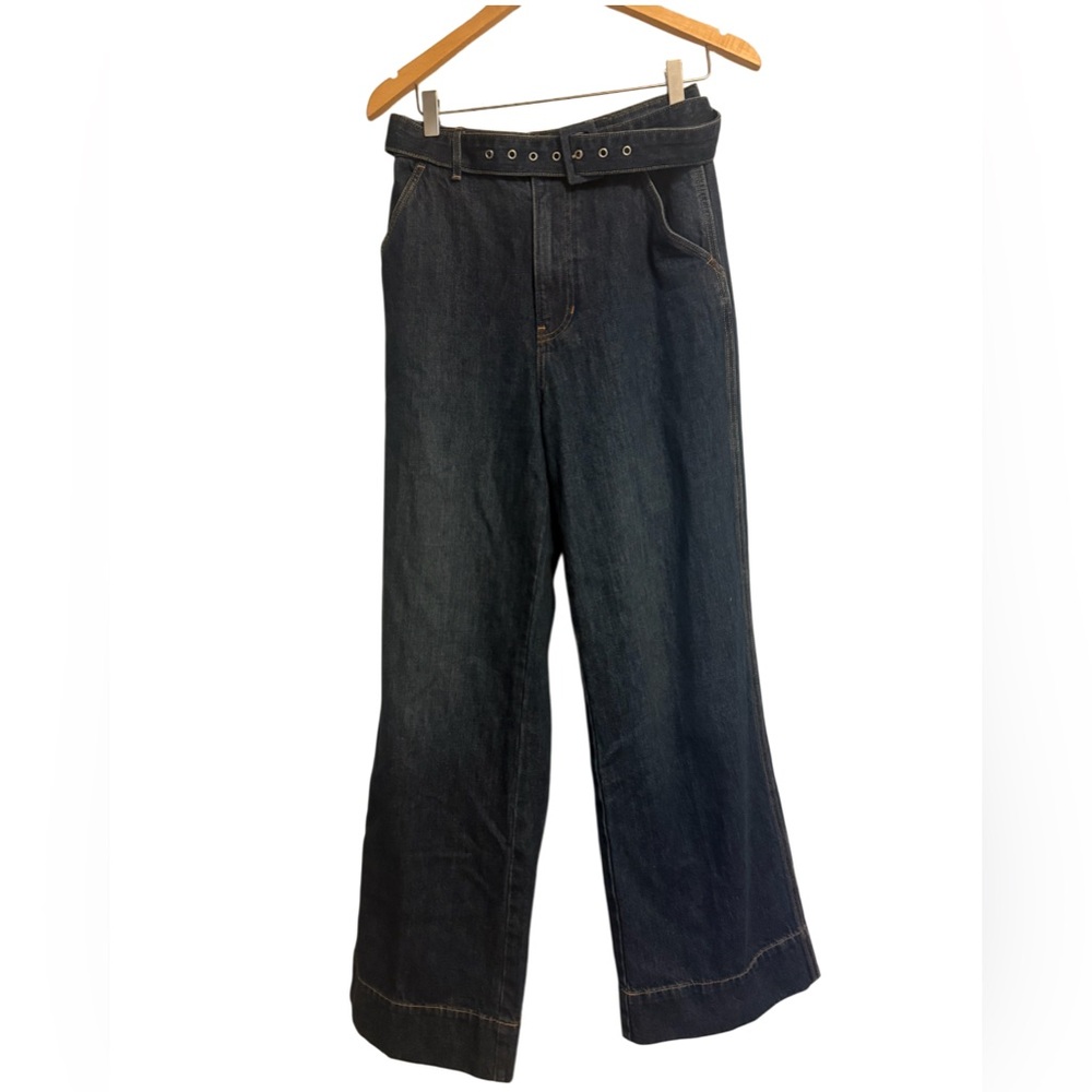 Veronica Beard Dark Blue Flare Jeans